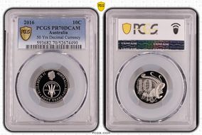 2016 10C 50 Yrs Decimal Currency PR70DCAM