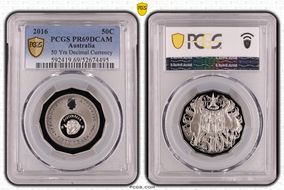 2016 50C 50 Yrs Decimal Currency PR69DCAM
