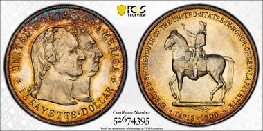1900 $1 Lafayette MS65+ 