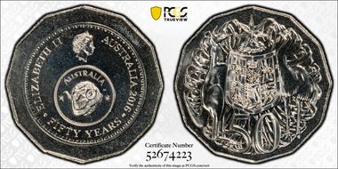 2016 50C 50 Yrs Decimal Currency MS67