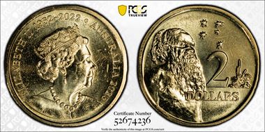 2023 $2 QEII Memorial 1952-2022 MS67