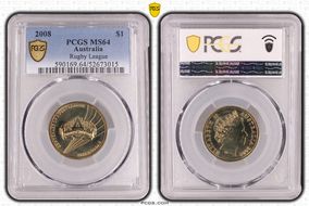 2008 $1 Rugby League MS64