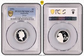 1991 $2 Silver PR70DCAM
