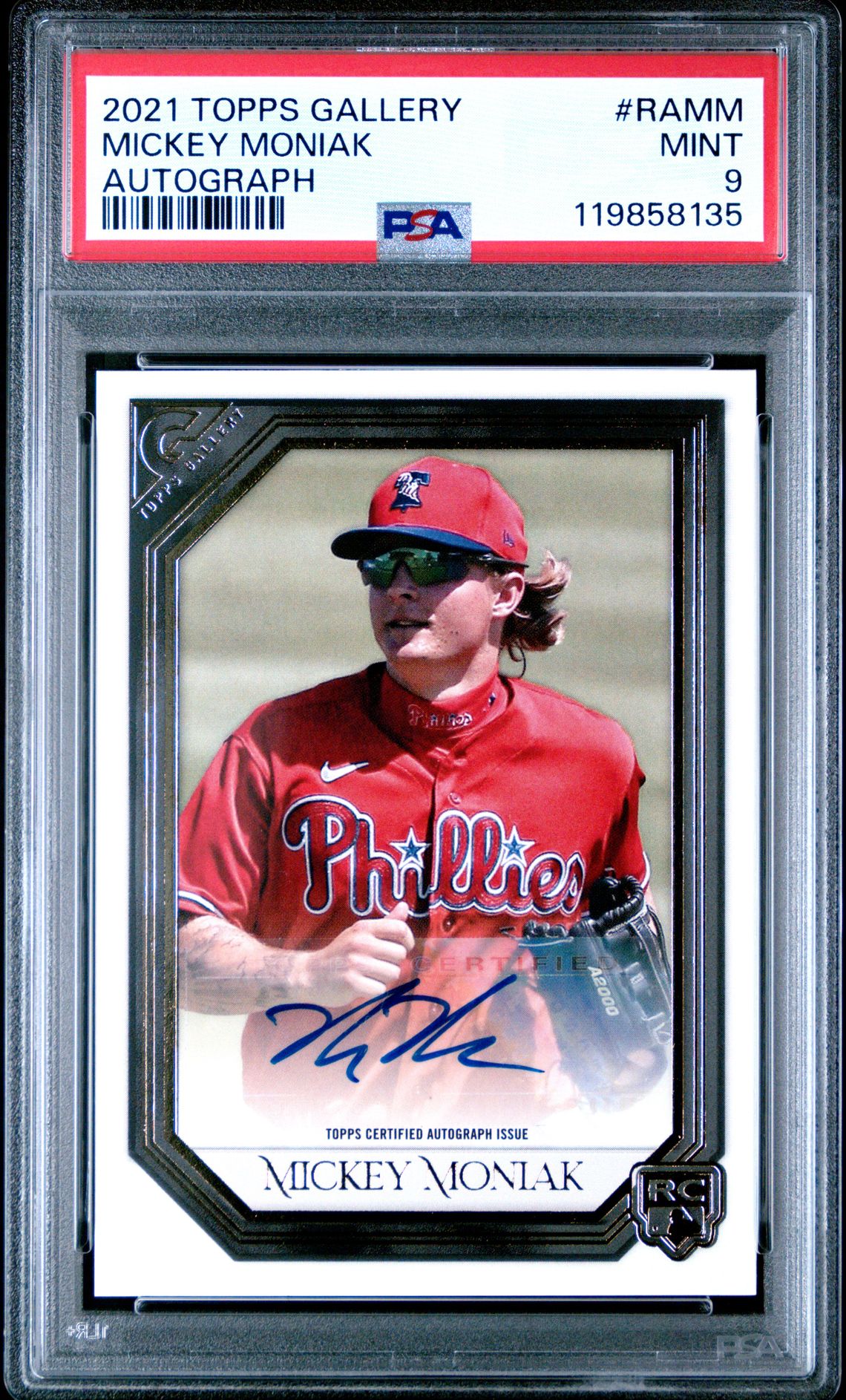 2021 Topps Topps Gallery Gallery Autographs #RAMM Mickey Moniak front
