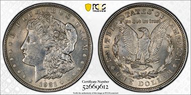 1921 $1 Morgan N1