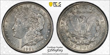 1921-S $1 AU50