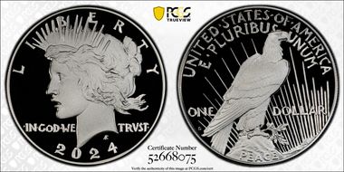 2024-S $1 Peace Dollar First Strike PR70DCAM