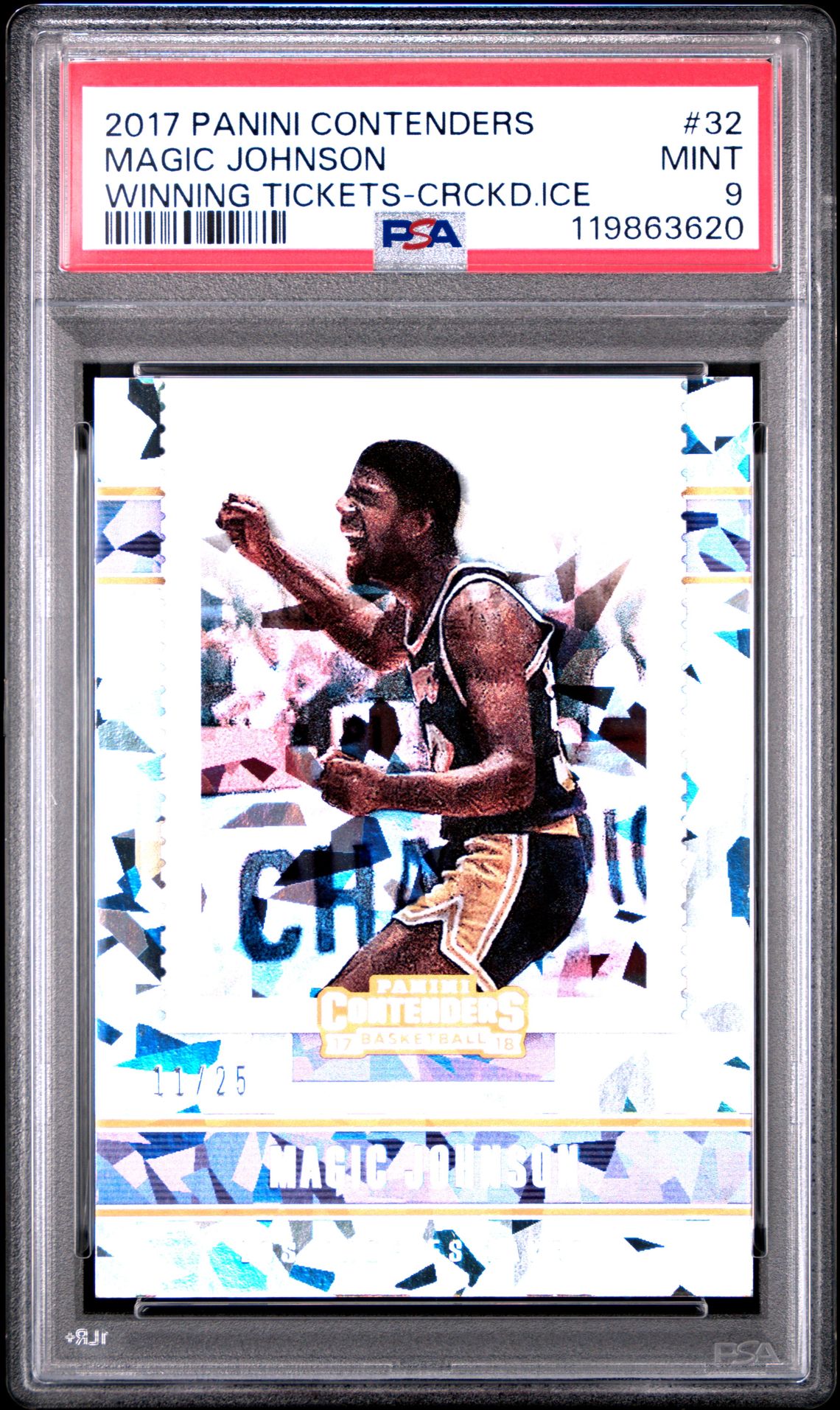 2017 Panini PANINI CONTENDERS WINNING TICKETS CRCKD.ICE #32 Magic Johnson front