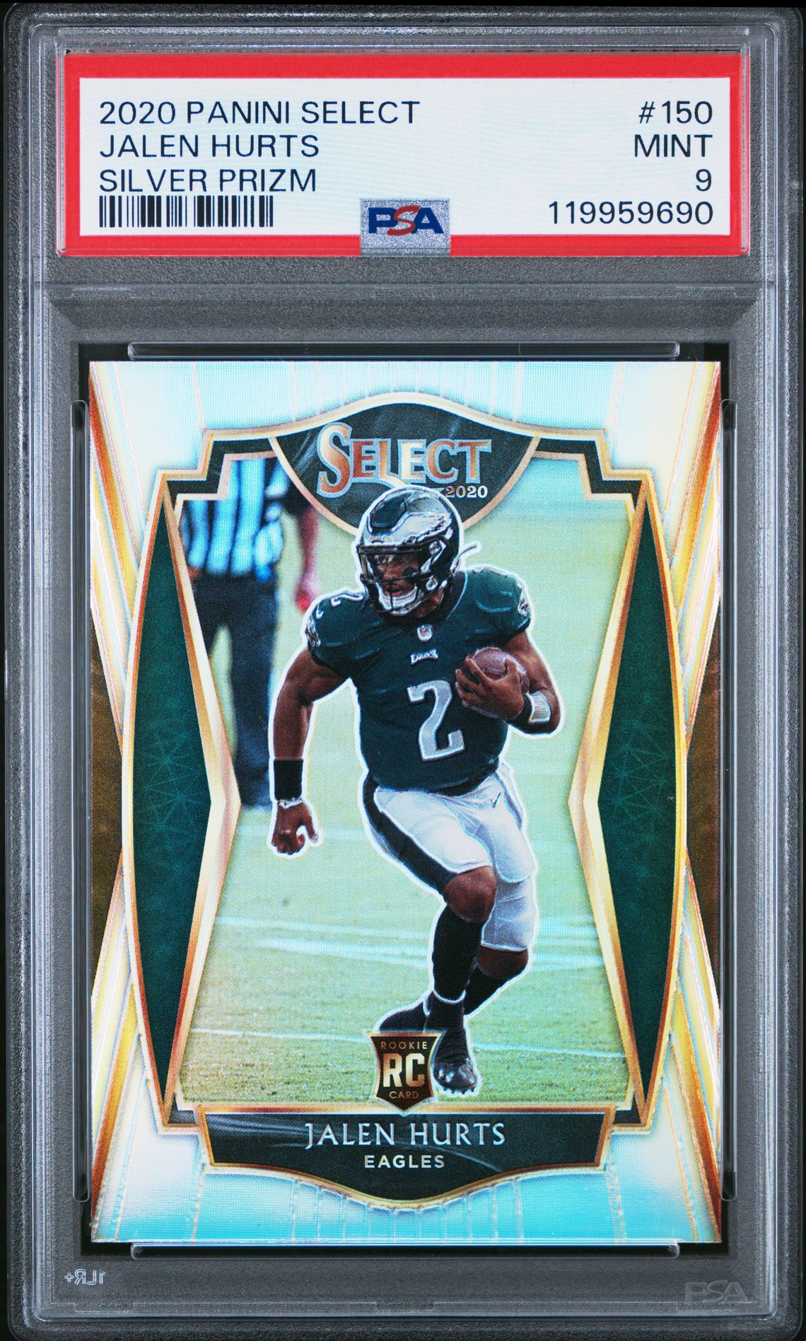 2020 Panini PANINI SELECT SILVER PRIZM #150 Jalen Hurts front