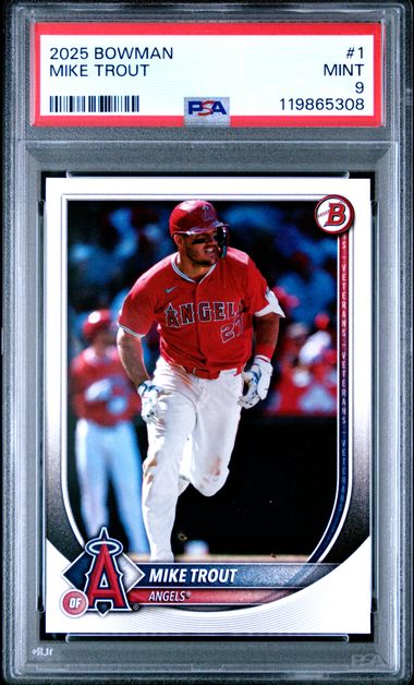 Bowman Mike Trout front