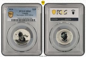 2014 $20 Snowman .9999 Silver SP69