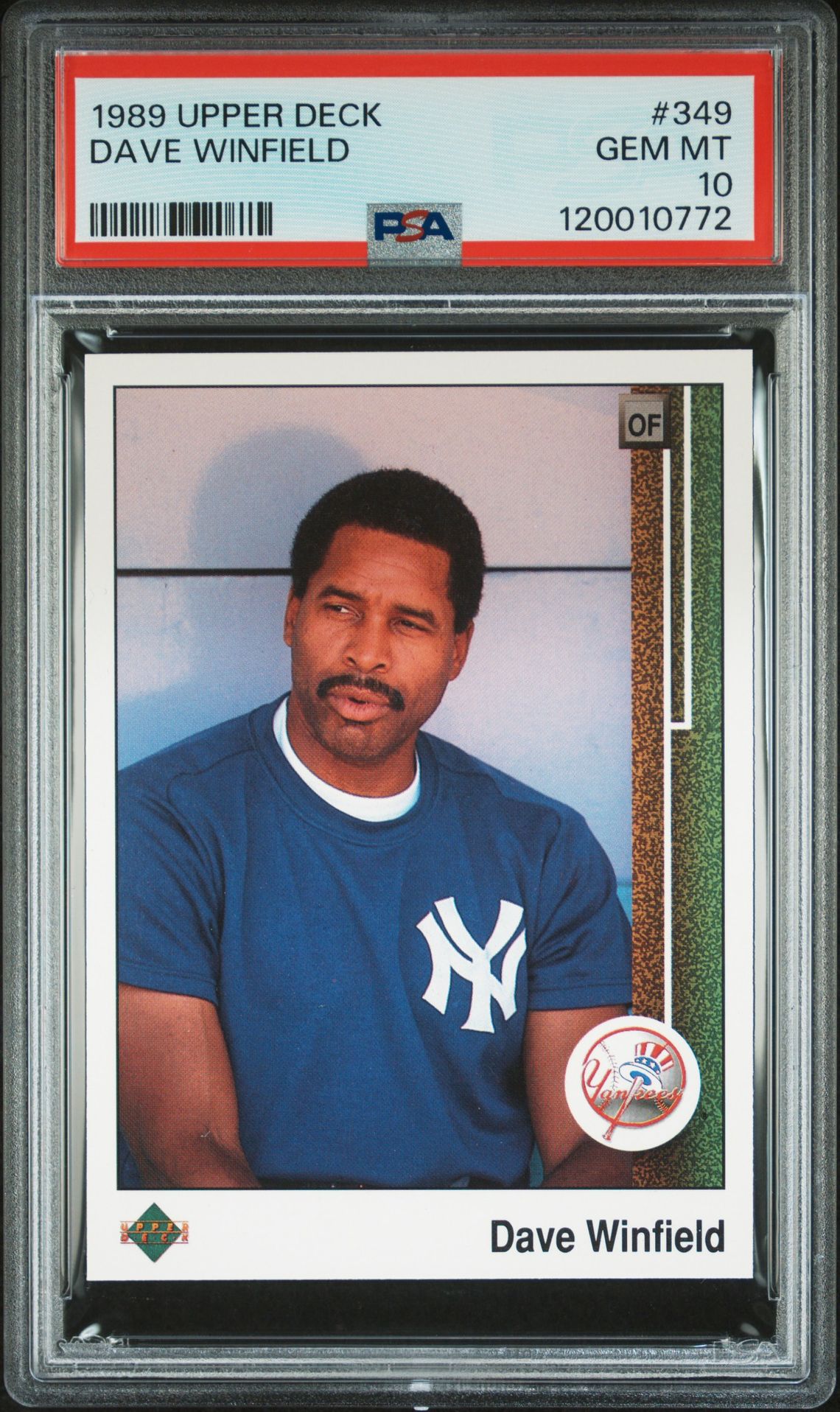 1989 Upper Deck UPPER DECK #349 Dave Winfield front
