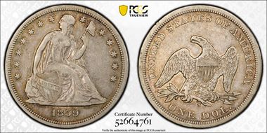 1859-S $1 VF30