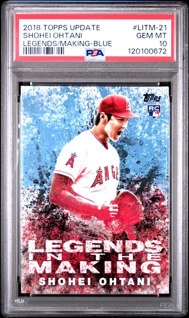 2018 Topps LEGENDS/MAKING-BLUE #LITM-21 Shohei Ohtani front