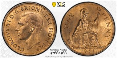 1951 1D S-4117 MS64RB