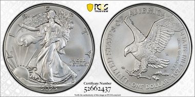 2025-W $1 Burnished Silver Eagle SP70
