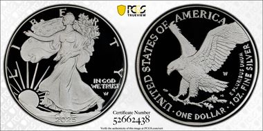 2025-W $1 Silver Eagle PR70DCAM