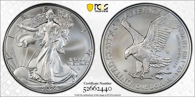 2024-W $1 Burnished Silver Eagle SP70