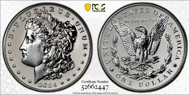 2024-S $1 Morgan Dollar Rev PR Two-Coin Reverse Proof Set PR69