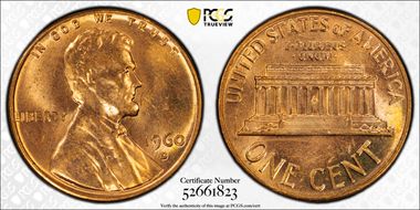 1960-D 1C Large Date MS64RD