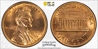 1960-D 1C Small Date MS65RD