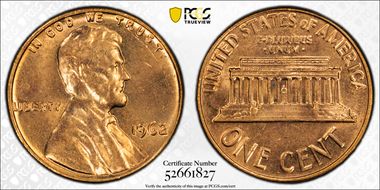 1962 1C MS63RD