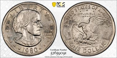 1980-S SBA$1 AU58