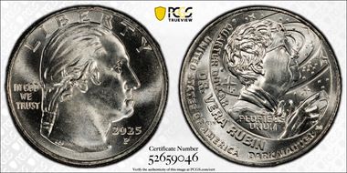 2025-P 25C Dr. Vera Rubin First Strike MS66