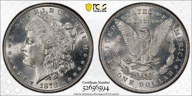 1878 7TF $1 Reverse of 1878 MS66