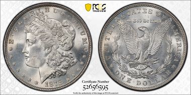 1878 7TF $1 Reverse of 1879 MS66