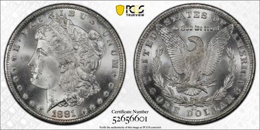1881-CC $1 MS67