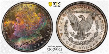 1881-O $1 MS66