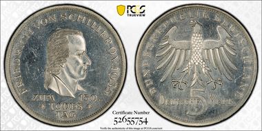 1955-F 5 Mk Schiller J-389 PR63