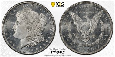 1890 $1 MS66PL