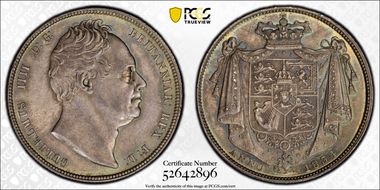 1834 1/2 Cr S-3834 W.W. in script MS63