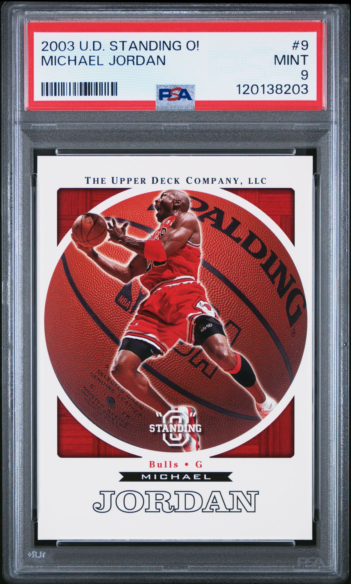 2003 Upper Deck Standing O! Michael Jordan #9 Mint 9 front