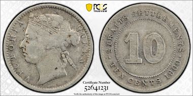 1900 10C KM-11  Ag VF20