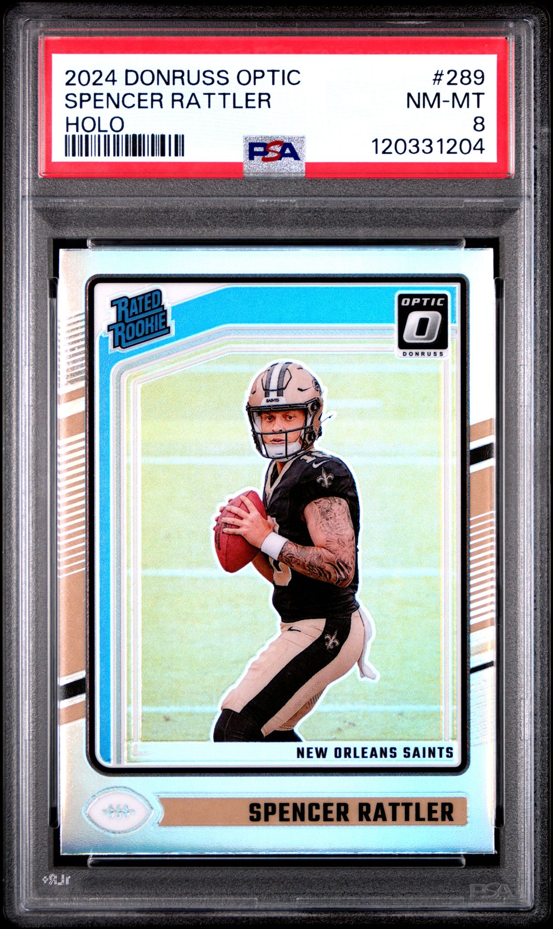 2024 Panini Donruss Optic Spencer Rattler #289 (Holo) Nm-Mt 8 front