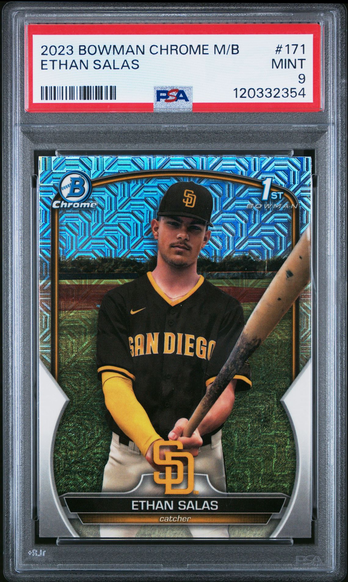 2023 Bowman Mega Box Chrome Ethan Salas #171 Mint 9 front