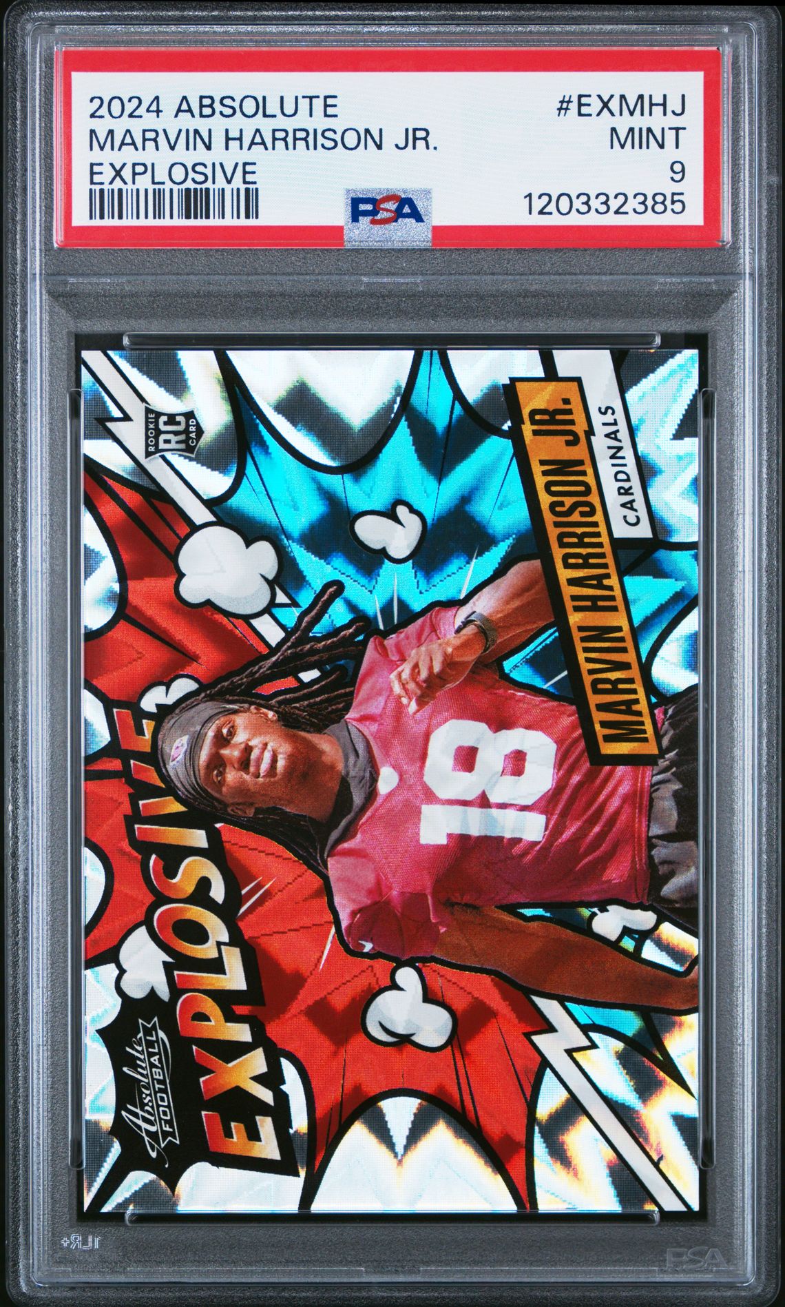 2024 Panini Absolute Explosive Marvin Harrison Jr. #Exmhj Mint 9 front