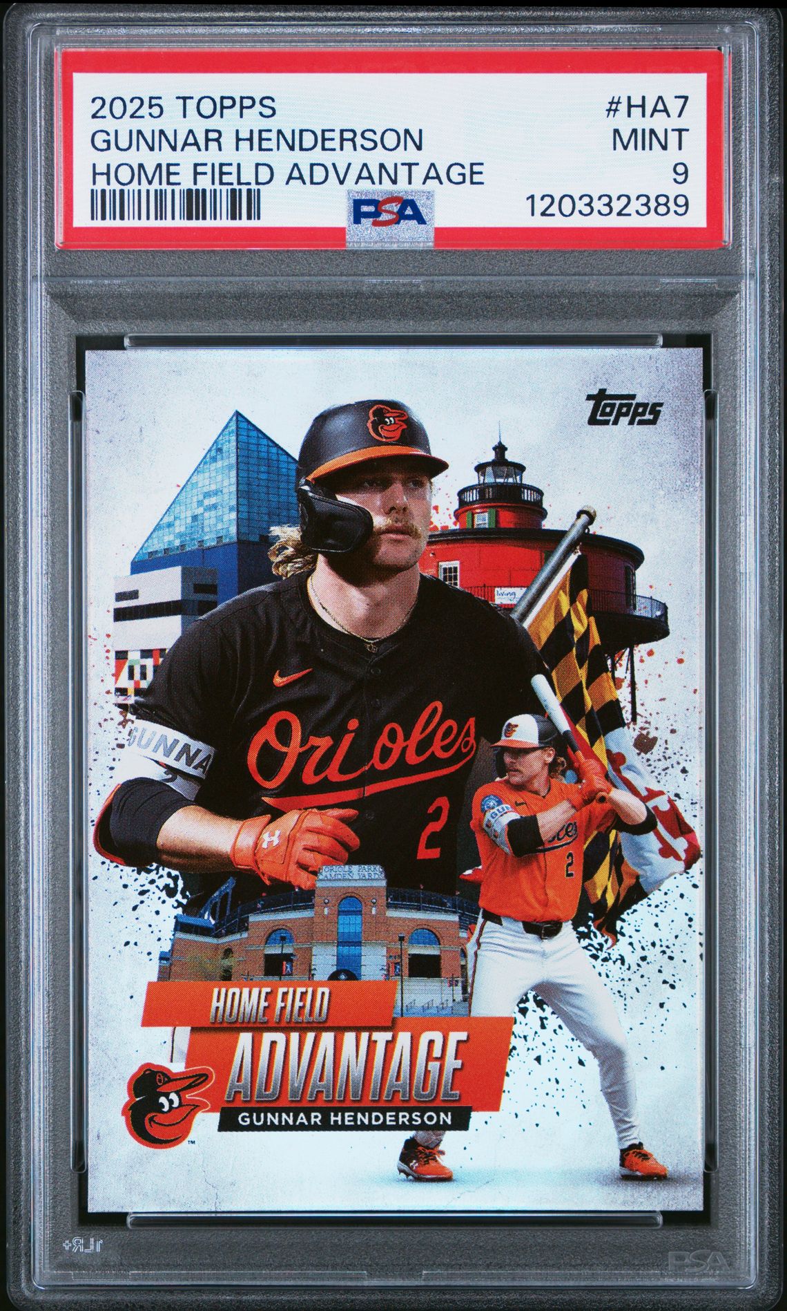 2025 Topps Home Field Advantage Gunnar Henderson #Ha7 Mint 9 front