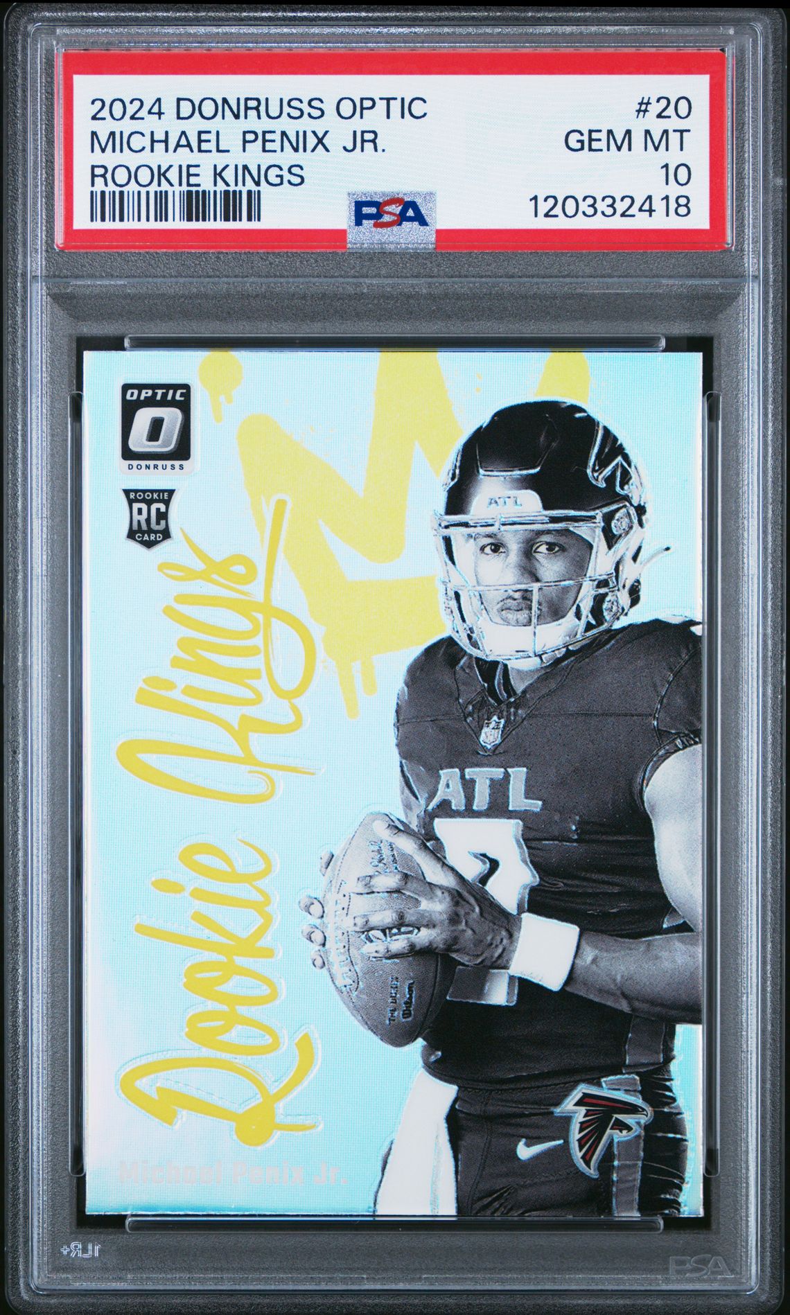 2024 Panini Donruss Optic Rookie Kings Michael Penix Jr. #20 Gem Mt 10 front