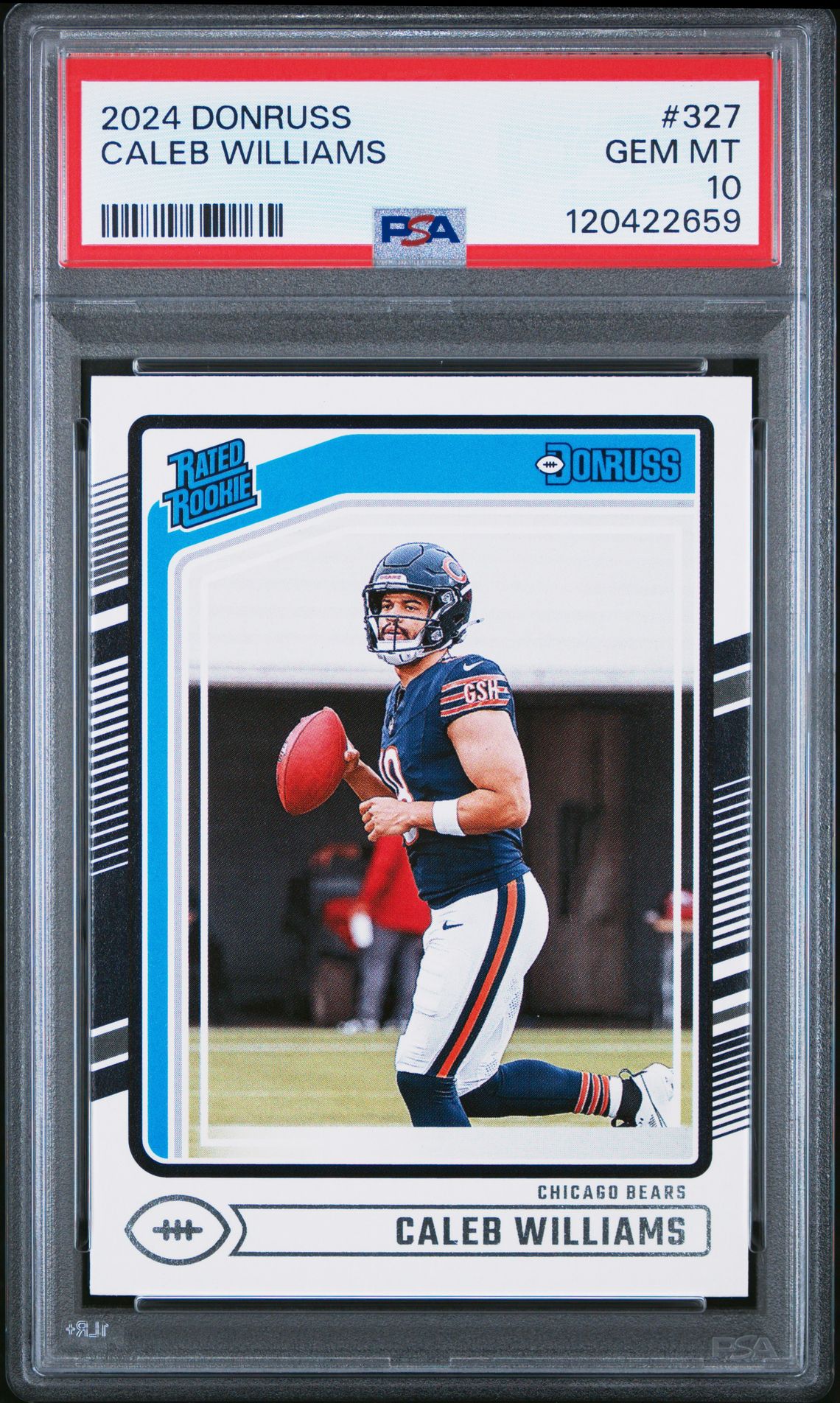 2024 Panini Donruss Caleb Williams #327 Gem Mt 10 front