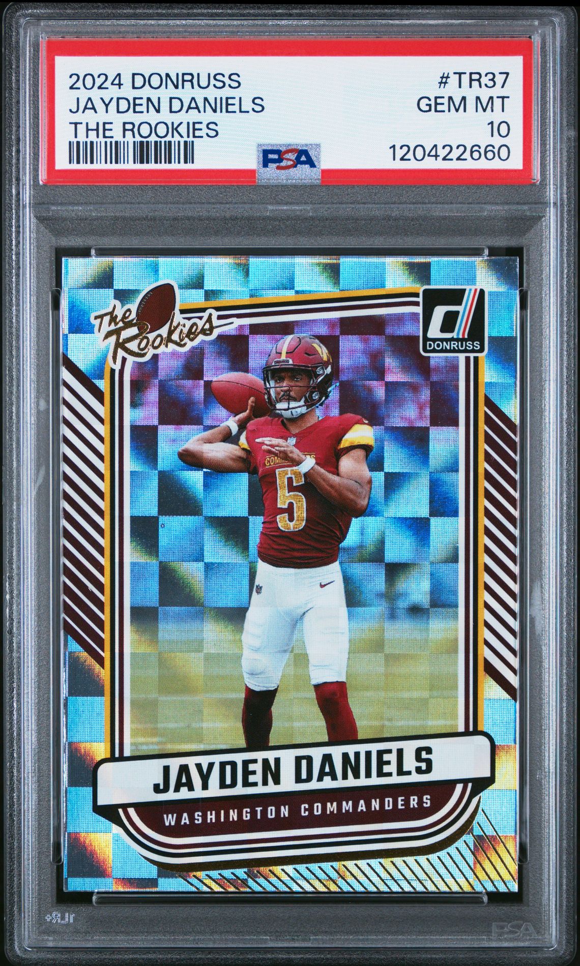 2024 Panini Donruss The Rookies Jayden Daniels #Tr37 Gem Mt 10 front