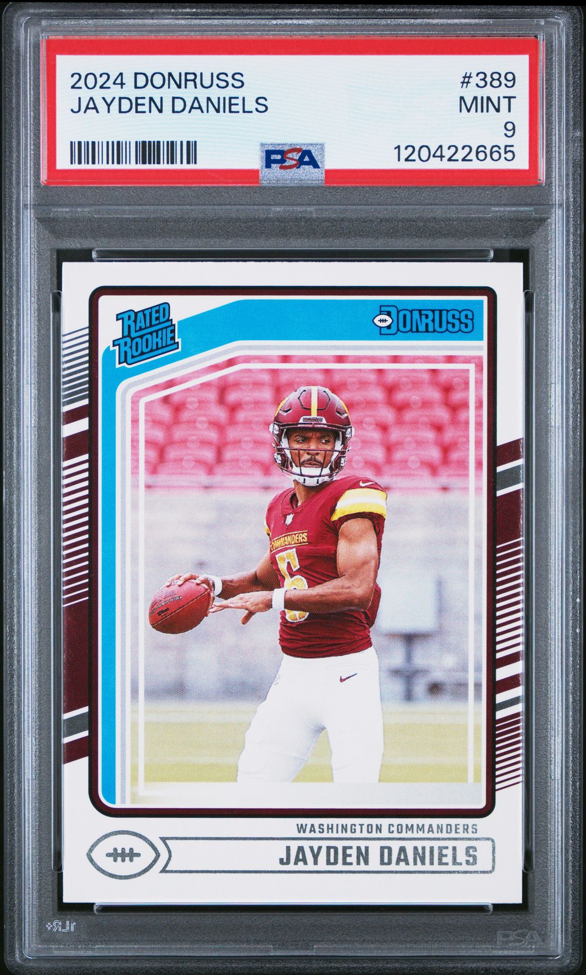 2024 Panini Donruss Jayden Daniels #389 Mint 9 front