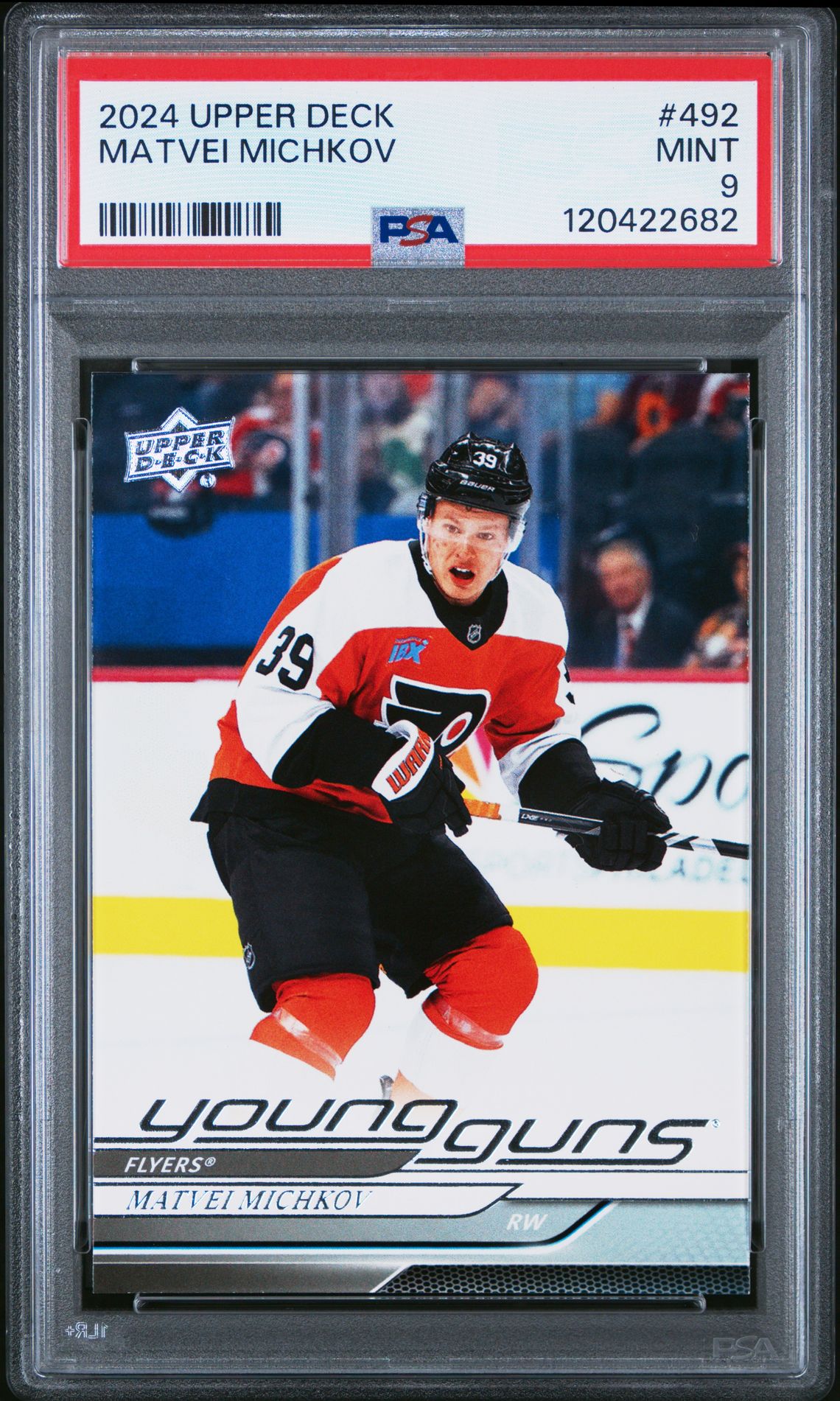 2024 Upper Deck Matvei Michkov #492 Mint 9 front