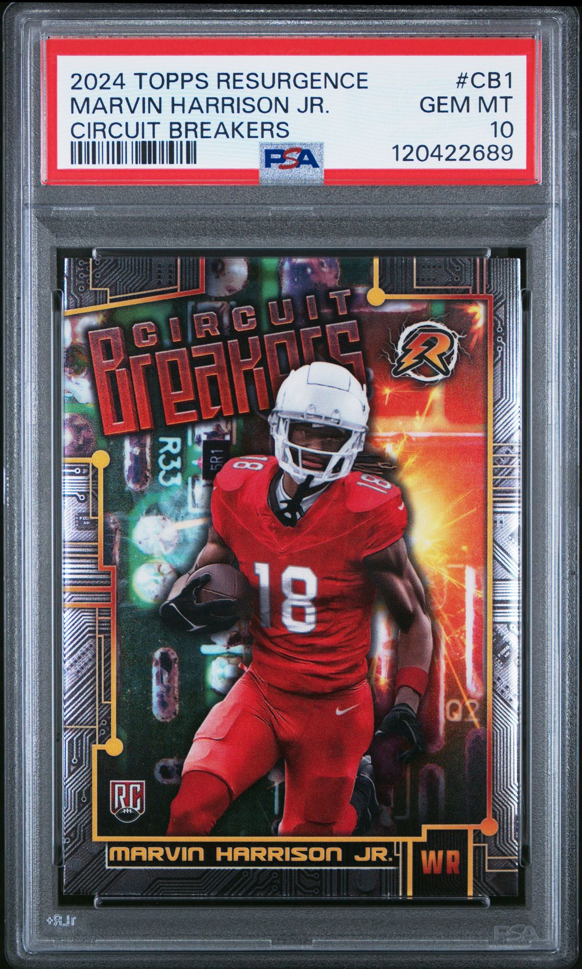 2024 Topps Resurgence Circuit Breakers Marvin Harrison Jr. #Cb1 Gem Mt 10 front