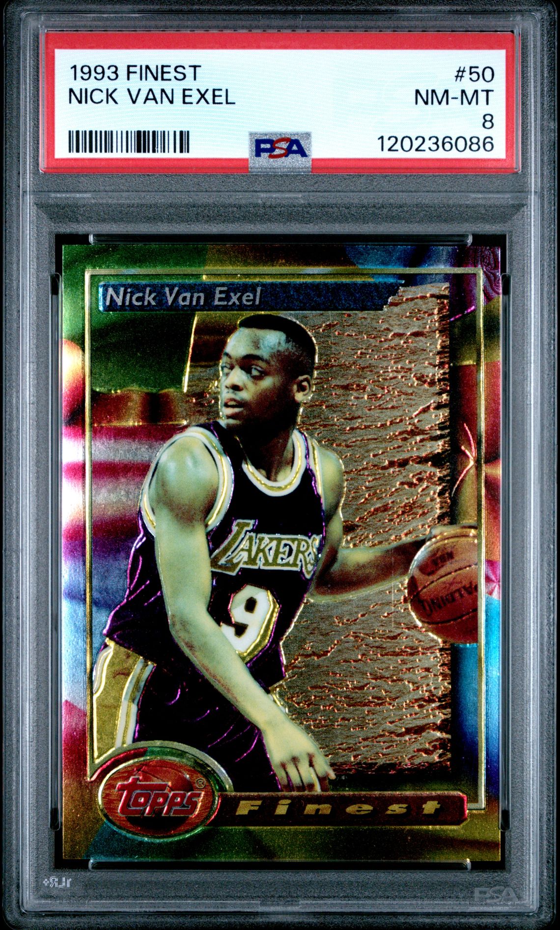 1993 Finest Nick Van Exel #50 Nm-Mt 8 front