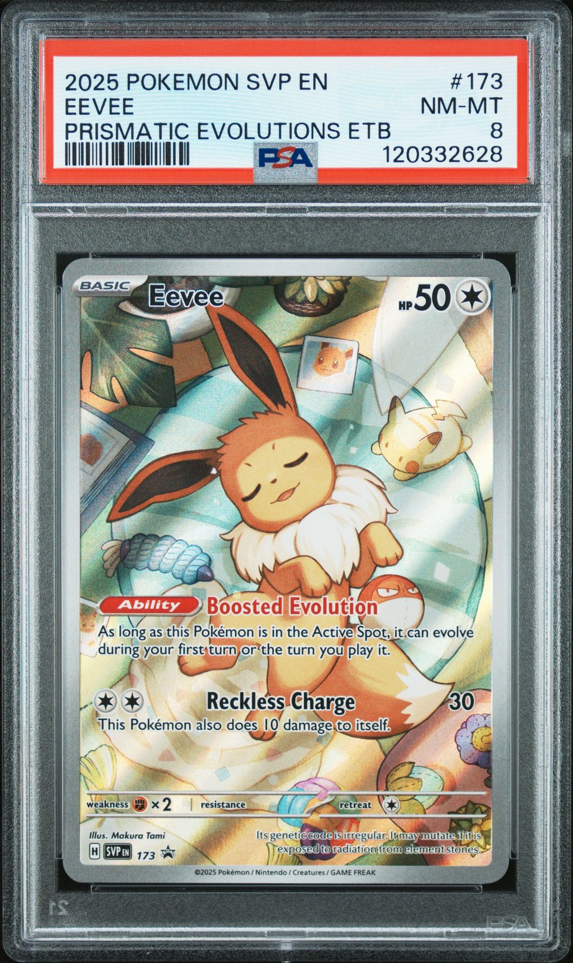2025 Pokemon Svp En-Sv Black Star Promo Eevee #173 (Prismatic Evolutions Etb) Nm-Mt 8 front