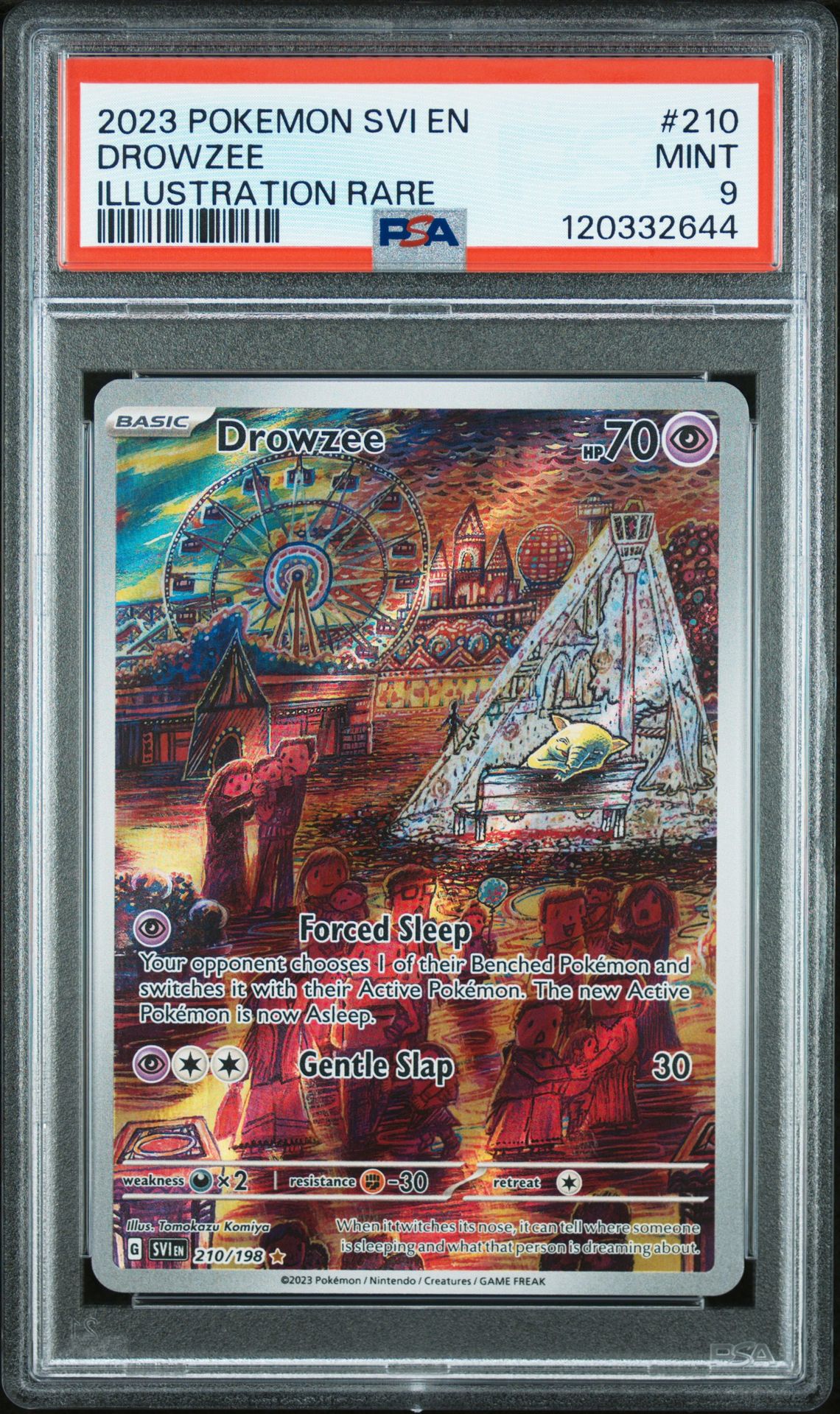 2023 Pokemon Svi En-Scarlet & Violet Drowzee #210 (Illustration Rare) Mint 9 front